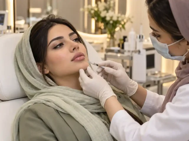 فیلر لب و‌ چانه (مادلینگ صورت)